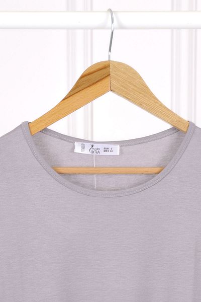 İmajButik Gray Zero Sleeve Undershirt Tunic