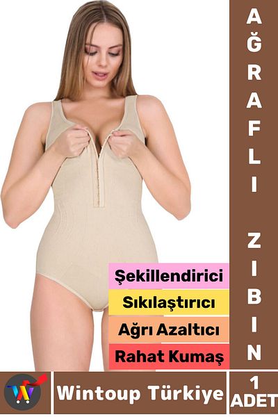Wintoup Abdomen Waist Chest Shaping Tightening Recovering Posture Correcting Women's Bibbed Zibin Corset