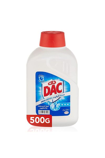 DAC Drain Opener 500 g Fast-Acting Clog Remover for Kitchen & Bathroom Drains
