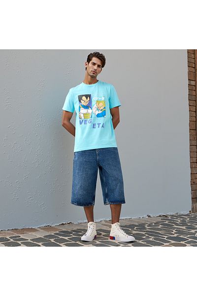 FAV Dragon Ball Z Print Crew Neck T-shirt