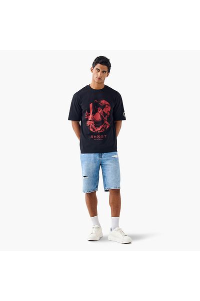 SP Characters Printed Crew Neck T-shirt