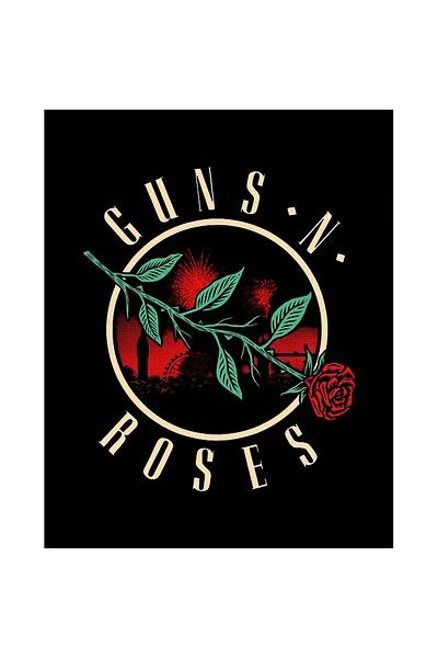 Z zepplin Guns N Roses Flower Large Back Patch Patch
