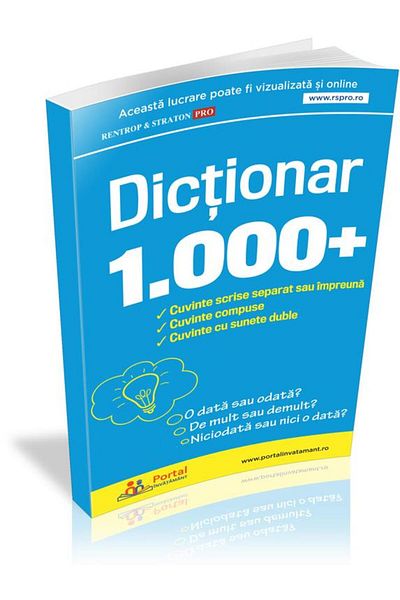Editura Rentrop&Straton Dictionary of 1000+ words written separately or together, Ligia-Monica Cristea
