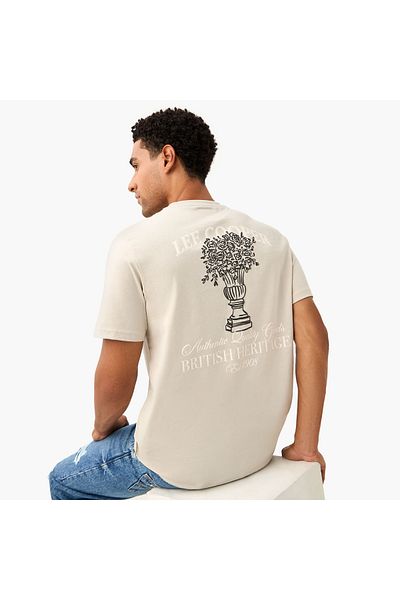 Lee Cooper Typographic Print Crew Neck T-shirt