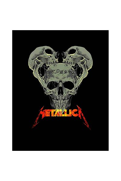 Z zepplin Metallica 3 Dry Heads Large Back Patch Patch