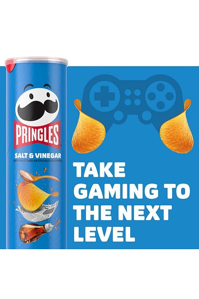 Pringles Salt & Vinegar Potato Chips 5.5 oz 158 g Original Usa