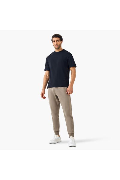 Adot Regular Fit Panelled Joggers with Pockets