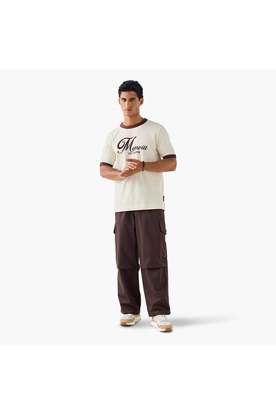 Lee Cooper Printed T-shirt with Crew Neck