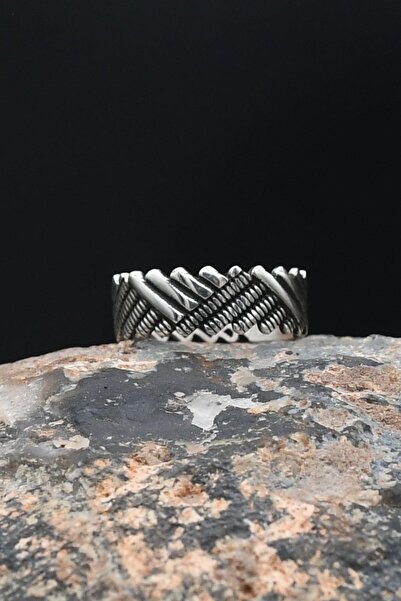 Prestige 925 Ayar Gümüş Erkek Alyans Yüzük 901897