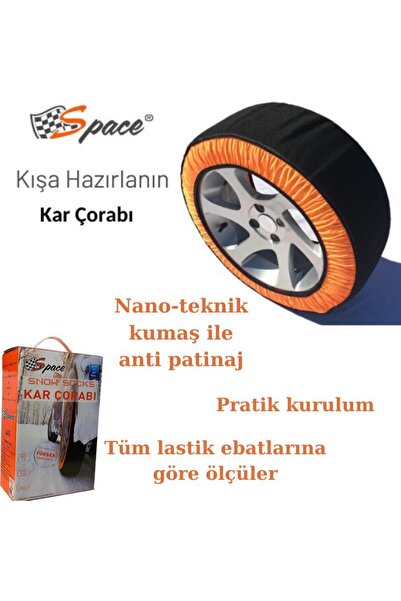 Space Kar Çorabı Anti Patinaj (buz ve karda kaymaz) / ZICO11