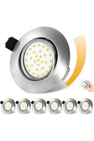 OEM Spoturi LED Dexnump 230V ultraplat, 5W spoturi reglabile, echivalent cu 50W, 600LM IP44, LED pivotan