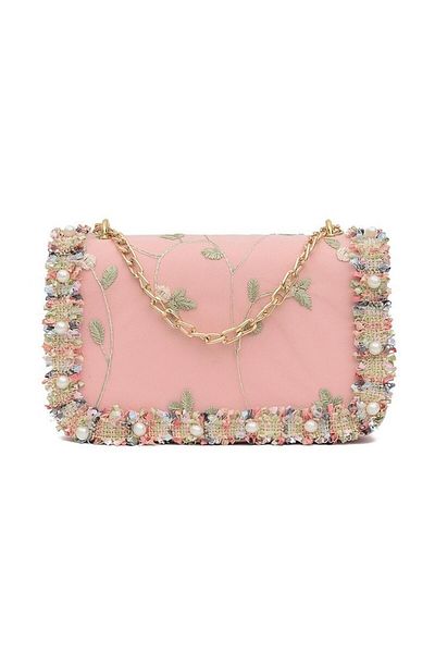 Tessero Women's shoulder bag with floral accessories, eco-leather, adjustable metallic strap, Tessero, 20x13