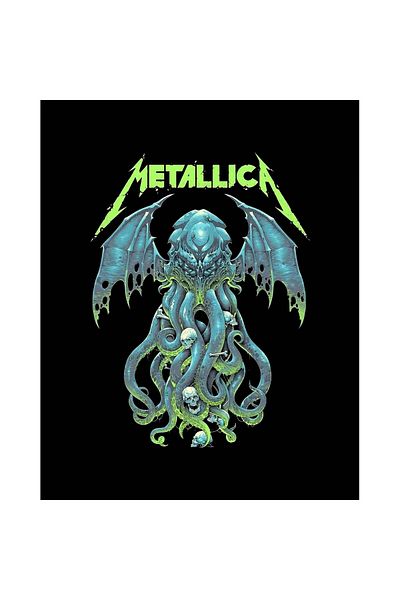 Z zepplin Metallica Octopus Bat Patch mare pe spate