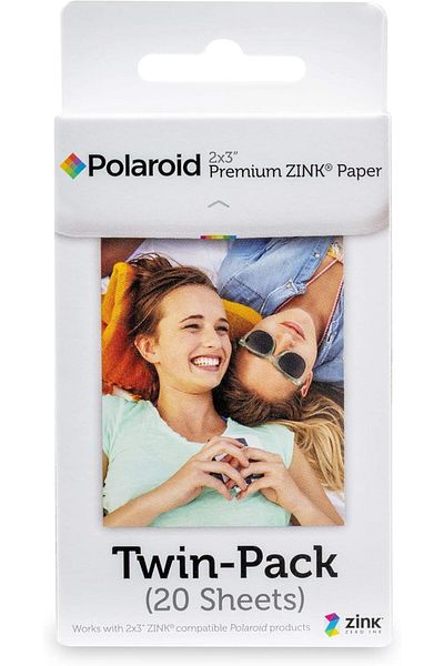 Polaroid POLZ2X320 2 x 3 inch Premium Zink Photo Paper Twin Pack (20 Sheets) Film