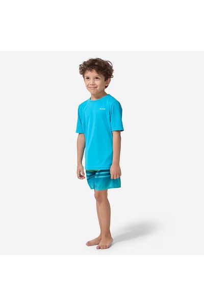 Decathlon Tricou pentru copii Slim Fit cu mânecă scurtă cu protecție UV - 100