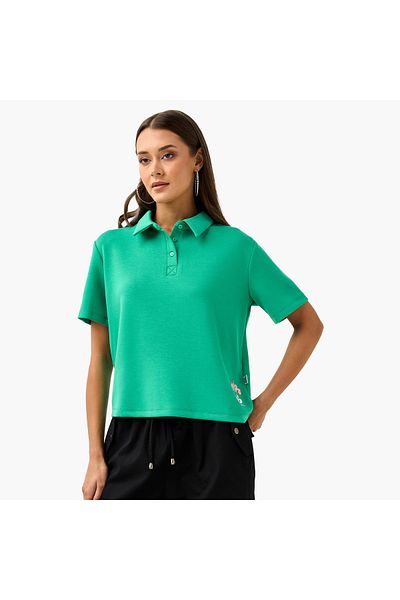 SP Characters Bugs Bunny Print Polo T-shirt