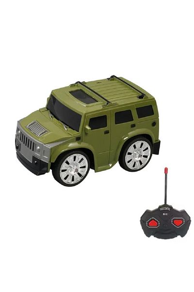 rexa Cartoon Mini Four Channels RC Car for Children Green 9x15x8