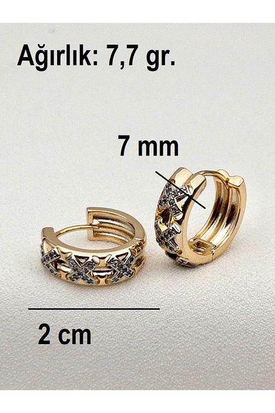 Siya Silver Zircon Stone Steel Xoxo Earrings