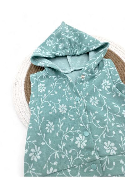 Ege Bebek Baby Girl Printed Hooded Newborn Vest Variations