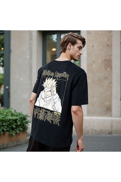 FAV Jujutsu Kaisen Print Crew Neck T-shirt