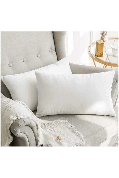 ŞAŞKIN HOUSE Surprise House 4 Pieces Smooth Kirlent Inner Pillow Rectangular 100% Silicone Filled Kirlent Inner - Soft
