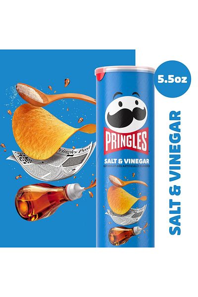 Pringles Salt & Vinegar Potato Chips 5.5 oz 158 g Original Usa