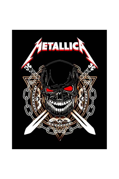 Z zepplin Metallica Warrior Large Back Patch Patch