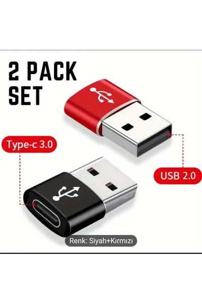 HUXBEE 1 kırmızı 1 siyah yüksek hızlı USB C 3.1 den USB 3.0 a dönüştürücü güç...