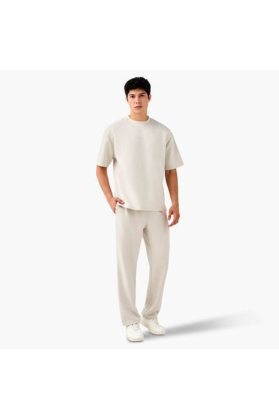 Kappa Printed Track Pants with Drawstring Closure and Pockets