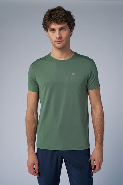 bilcee Men's Green Aktive Sports T-Shirt 4185
