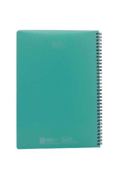 Roco Notebook – A4 Size, 100 Sheets, Square Ruled, Aqua Cover