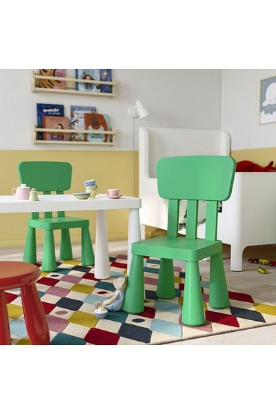 IKEA Children's chair, indoor/outdoor/bright green