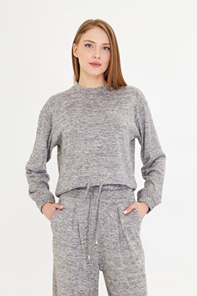 TIFFANY&TOMATO Beli Kuş Gözlü Triko Bluz