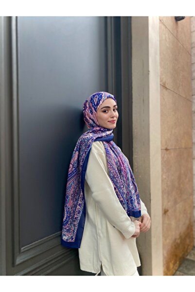 başörtü dükkanı Firuze Desen Şal