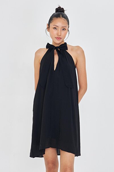 TIFFANY&TOMATO Önü Bağlamalı Sıfır Kol Elbise