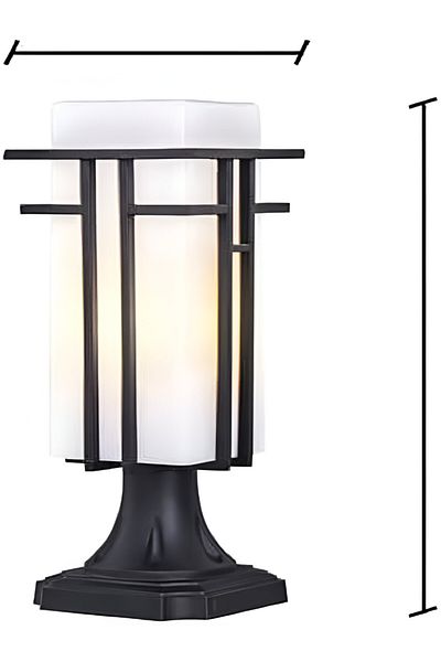 micasa Sturdy Modern Design Aluminum Outdoor Post Light