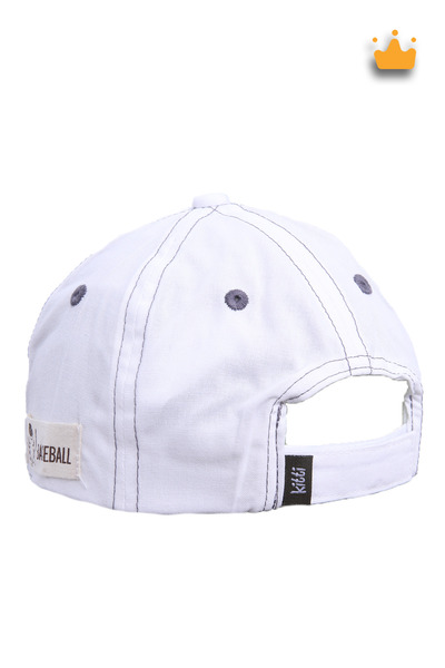 Kitti 4-8 Years 52cm Boy Summer Strong Adjustable Hat Cap White Y821012