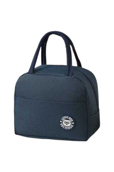 OEM Thermal Lunch Bag, Multifunctional, Waterproof, with Handles, 22x14x19 cm, Navy Blue
