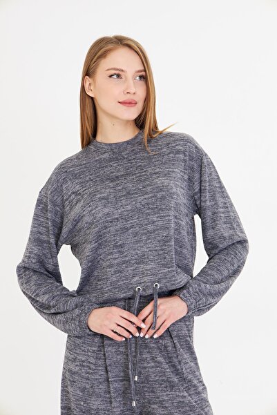 TIFFANY&TOMATO Beli Kuş Gözlü Triko Bluz