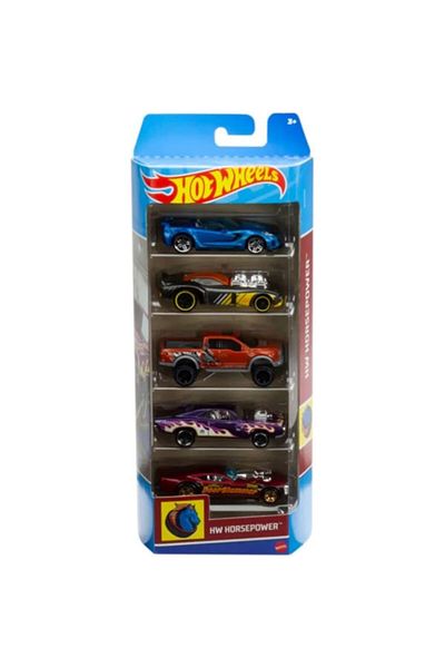 mattel Set 5 masinute Hot Wheels, Horsepower