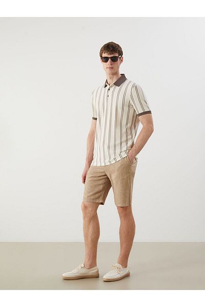 LC Waikiki Ανδρικά σορτς New Season Standard Calip Linen Mixed - S56474Z8