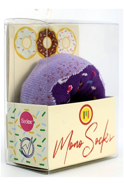 Mono Socks Tekli Pamuklu Donut Çorap