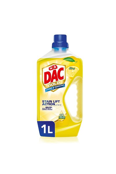 DAC Gold Multi-Purpose Disinfectant & Liquid Cleaner Citrus Burst 1 Litre