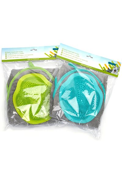 Sofia Concept Prosop cu Perie pentru Caini si Pisici, 64 x 28.5 cm, Uscare Rapida, Superabsorbant, Verde