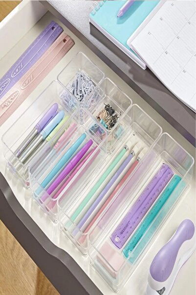 Bayev 10 Pieces Jewelry Accessory Drawer Organizer Set (2 X 210) Jewelry Makeup Box Pen Organizer
