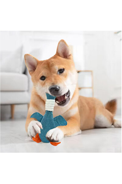 NO BRAND Jucarie din plus pentru caini, rata maro, 32 cm, cu sunet