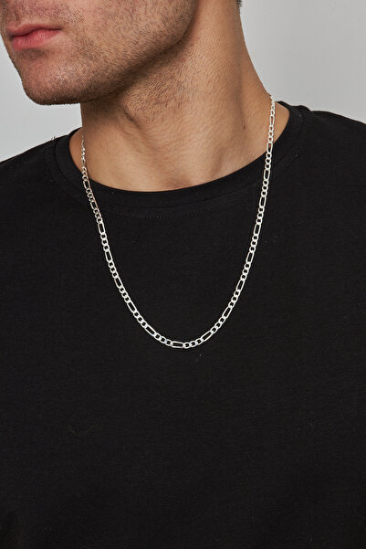 anadolusilver 5mm Figaro İtalyan Model 925 Ayar Gümüş Zincir Kolye