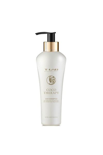 T Lab Șampon T-LAB Professional Coco Therapy DUO pentru reconstrucție completă a părului, 300 ml