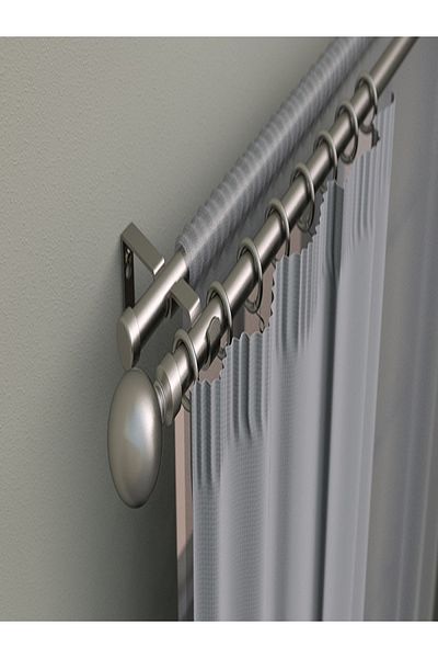 micasa Durable High Quality Long Lasting Double Ball Curtain Rod