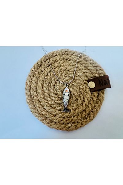 Judas Takı Steel Swinging Fish Necklace